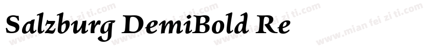 Salzburg-DemiBold Re字体转换